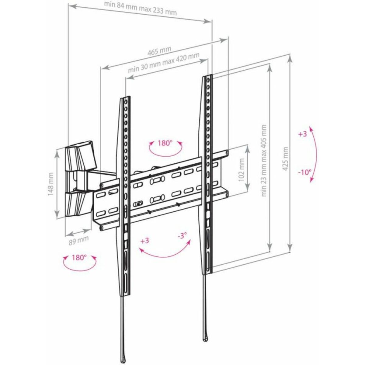 Кронштейн настенный Arm Media LCD-413 (Цвет: Black)