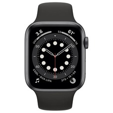 Умные часы Apple Watch Series 6 GPS 44mm Aluminum Case with Sport Band (Цвет: Space Gray/Black)