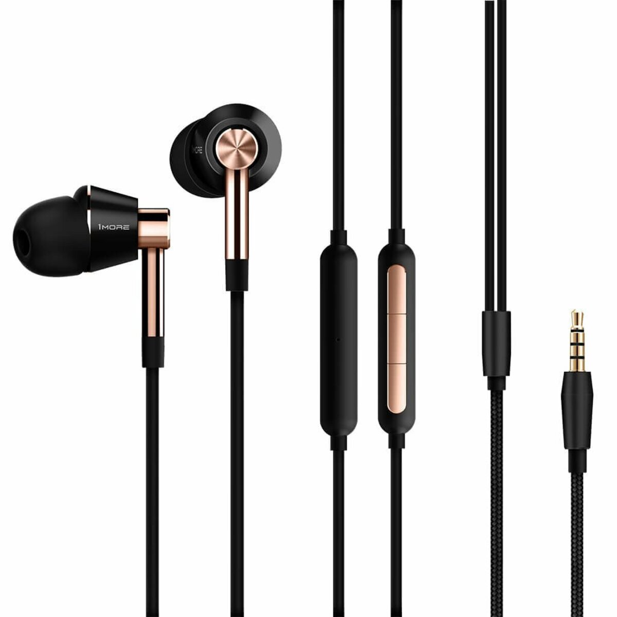 Наушники 1MORE Triple Driver In-Ear E1001 (Цвет: Black/Gold)