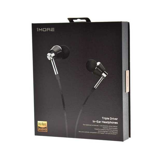 Наушники 1MORE Triple Driver In-Ear E1001 (Цвет: Silver)