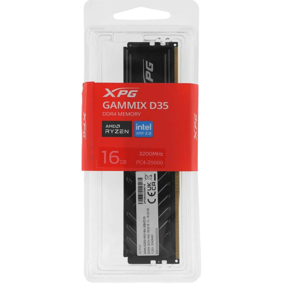 Память DDR4 16Gb 3200Mhz AX4U320016G16A-SBKD35 ADATA