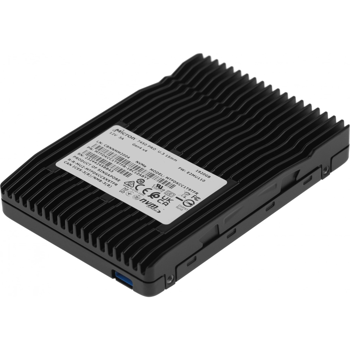 Накопитель SSD Crucial PCIe 4.0 x4 1.92TB MTFDKCC1T9TFR-1BC1ZABYY