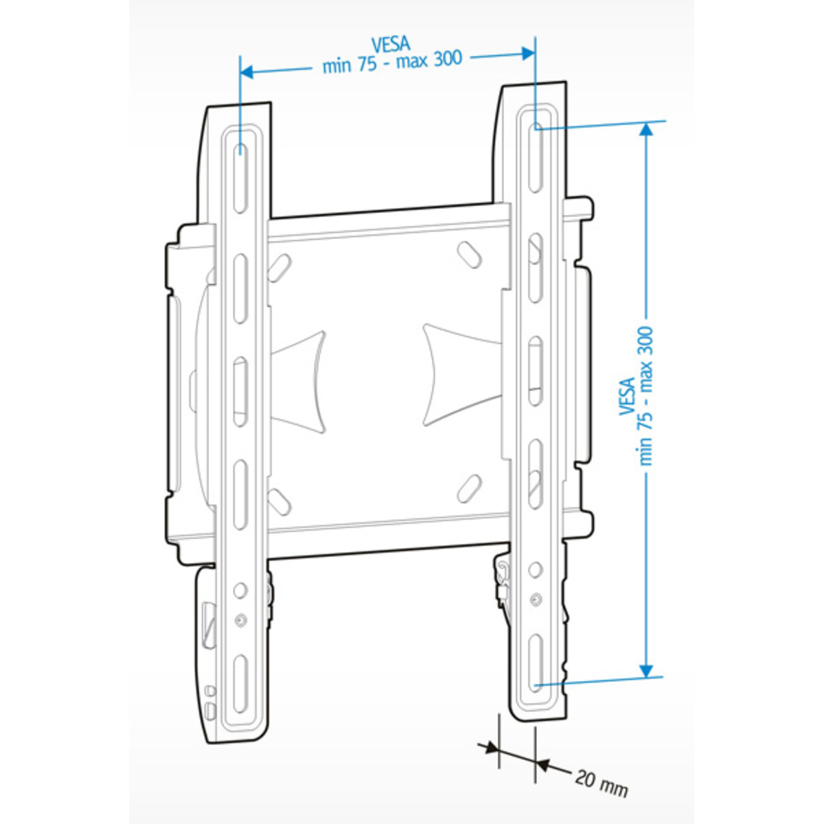 Кронштейн настенный Holder LCDS-5045 (Цвет: Metallic)