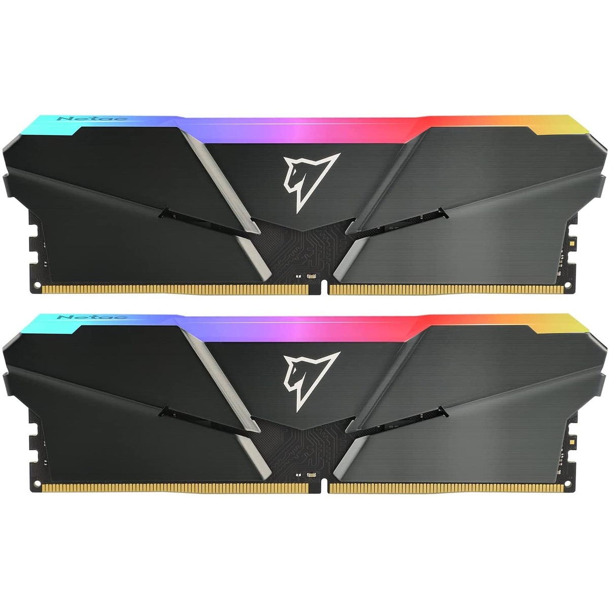 Память DDR4 2x16Gb 3200MHz Netac NTSRD4P32DP-32E Shadow RGB RTL PC4-25600 CL16 DIMM 288-pin 1.35В single rank