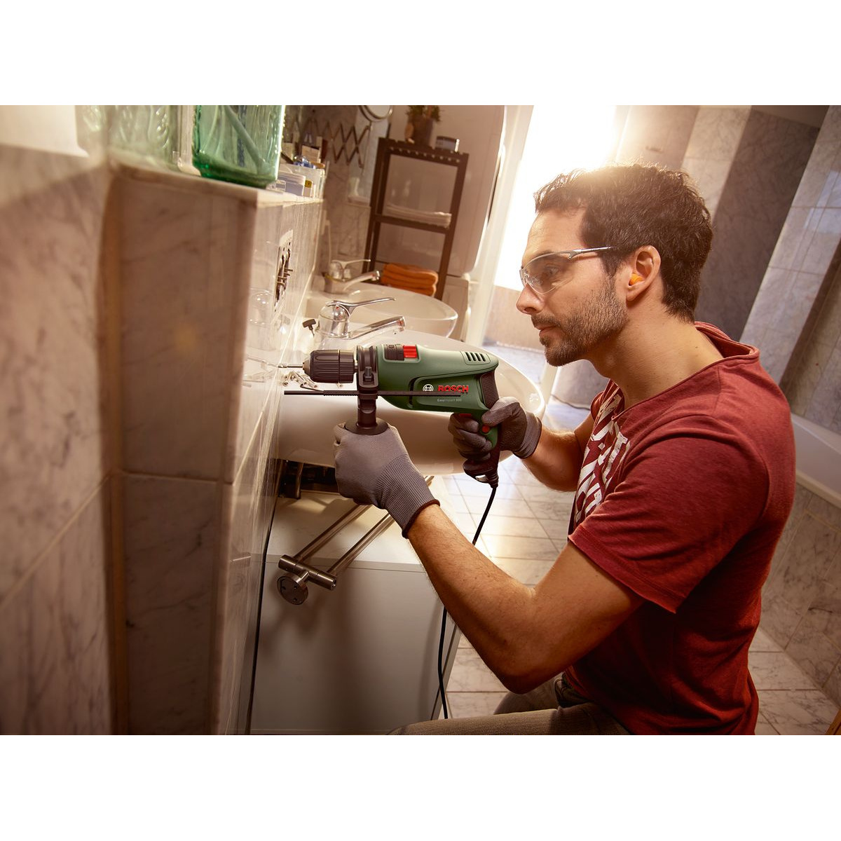 Дрель ударная Bosch EasyImpact 600 (Цвет: Green)