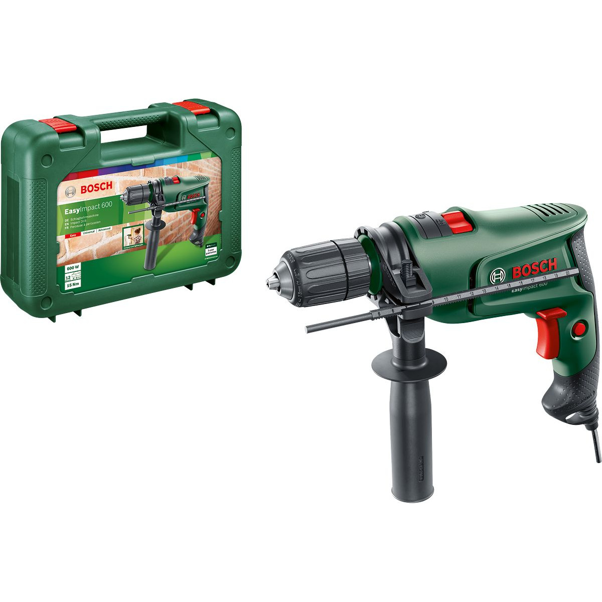 Дрель ударная Bosch EasyImpact 600 (Цвет: Green)
