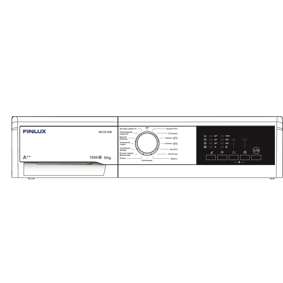 Стиральная машина Finlux WF2510W (Цвет: White)
