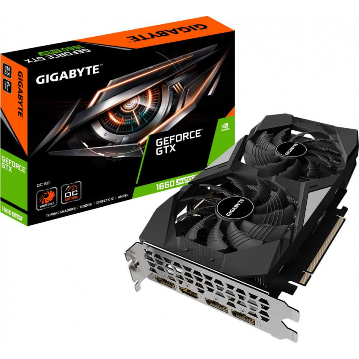 Видеокарта GIGABYTE GeForce GTX 1660 SUPER 1830MHz PCI-E 3.0 6144MB 14000MHz 192 bit HDMI 3xDisplayPort HDCP OC