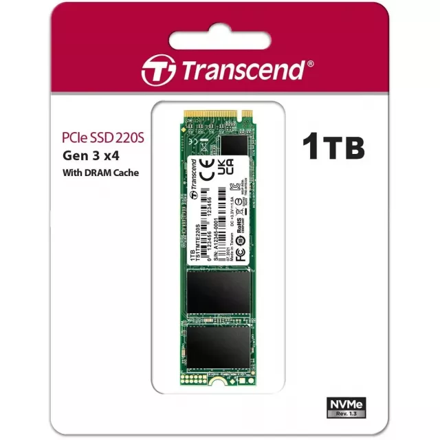 Накопитель SSD Transcend PCI-E 3.0 x4 1Tb TS1TMTE220S