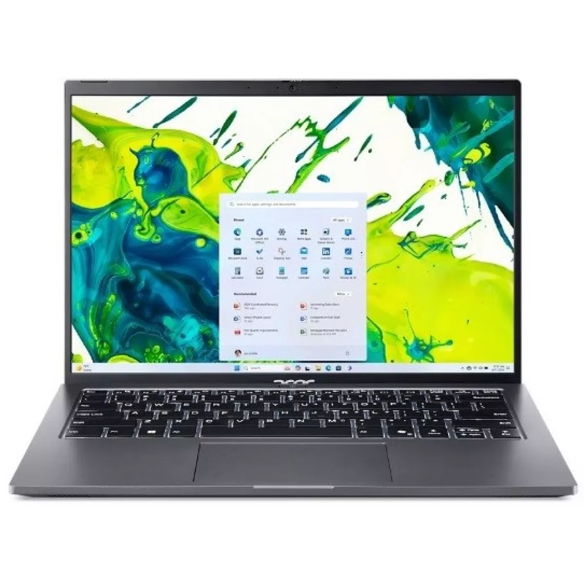 Ноутбук Acer Aspire Go 14 AG14-71M-59G4 (Core Ultra 5 125H 1.2Ghz/16Gb DDR5/SSD512Gb/Intel Arc/14 /noOS/gray) (NX.JFWCD.002)