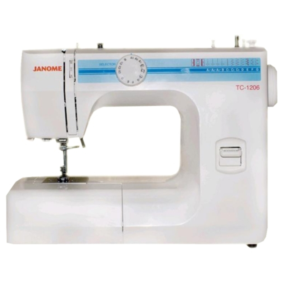 Швейная машина Janome TC-1206 (Цвет: White/Blue)