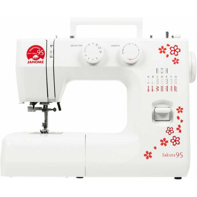 Швейная машина Janome Sakura 95 (Цвет: White / Red)