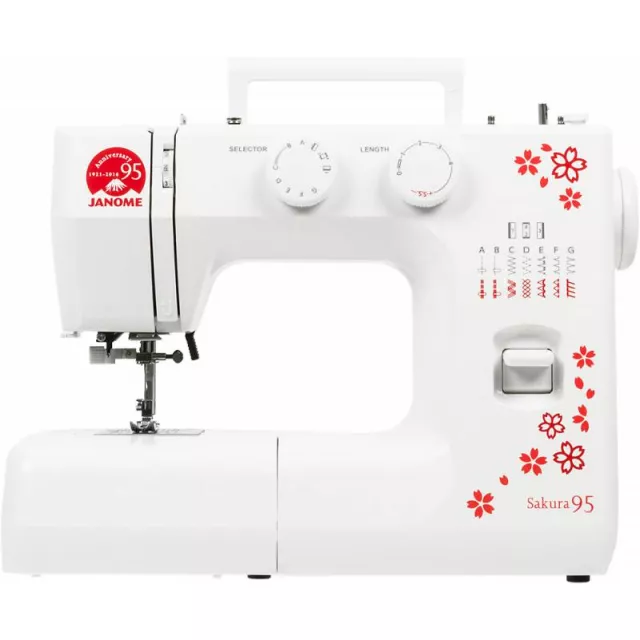 Швейная машина Janome Sakura 95 (Цвет: White/Red)