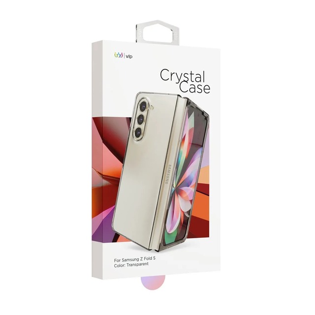 Чехол-накладка VLP Crystal Сase для смартфона Samsung Galaxy Z Fold 5 (Цвет: Transparent)