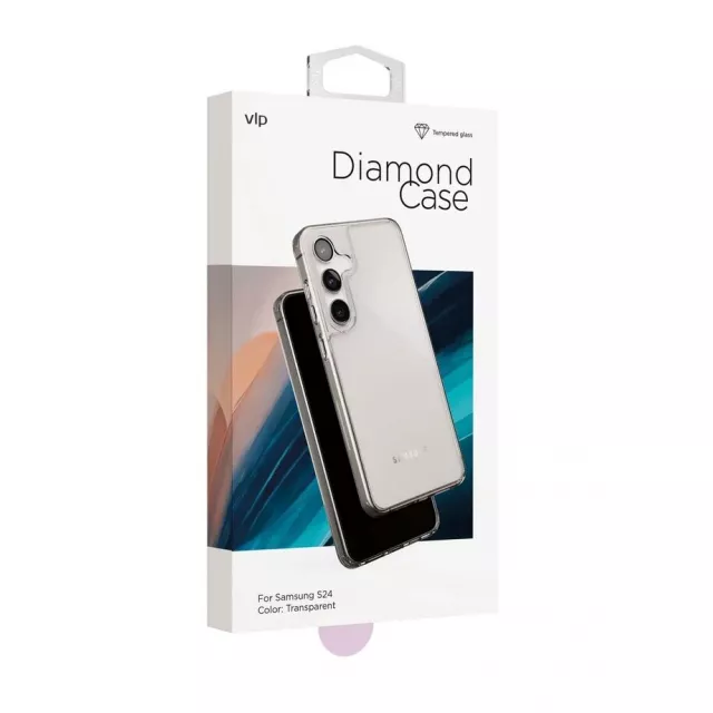 Чехол-накладка VLP Diamond Сase для смартфона Samsung Galaxy S24 (Цвет: Clear)