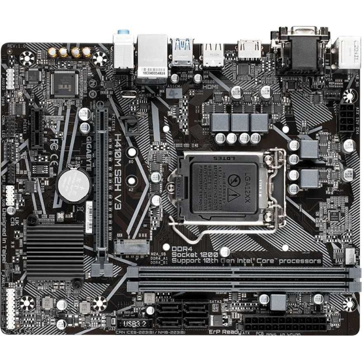 Материнская плата Gigabyte H410M S2H V3