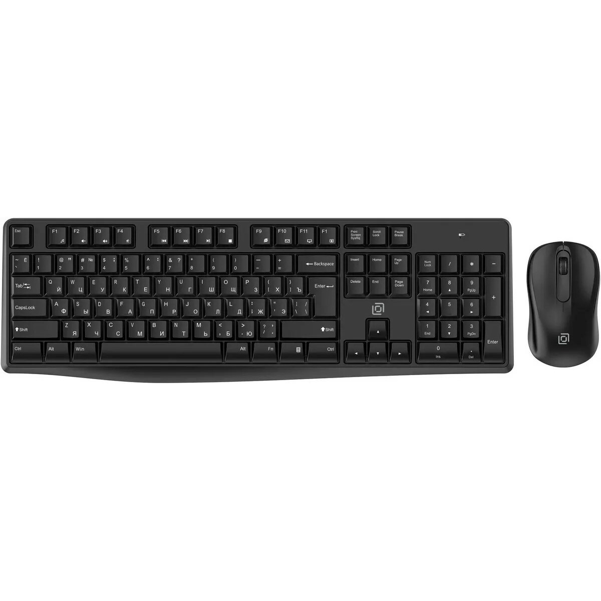 Клавиатура + мышь Oklick S260W, черный 
