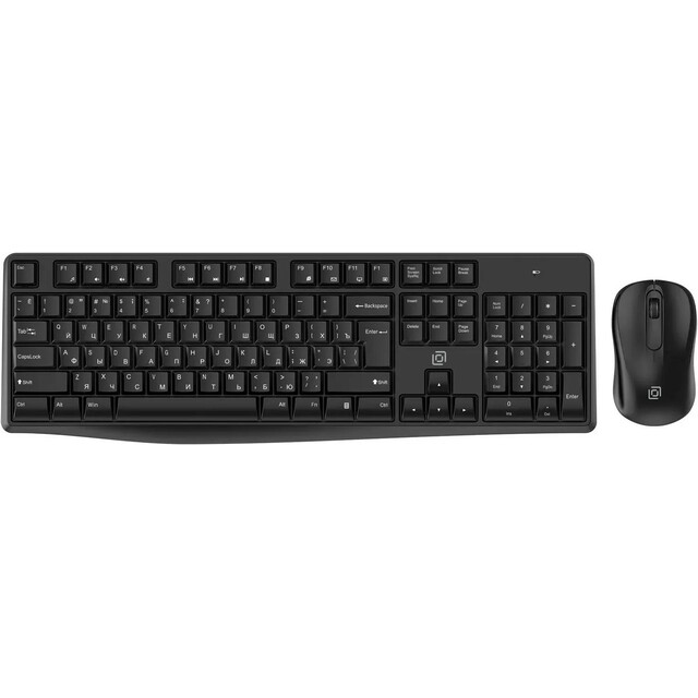 Клавиатура + мышь Oklick S260W, черный 