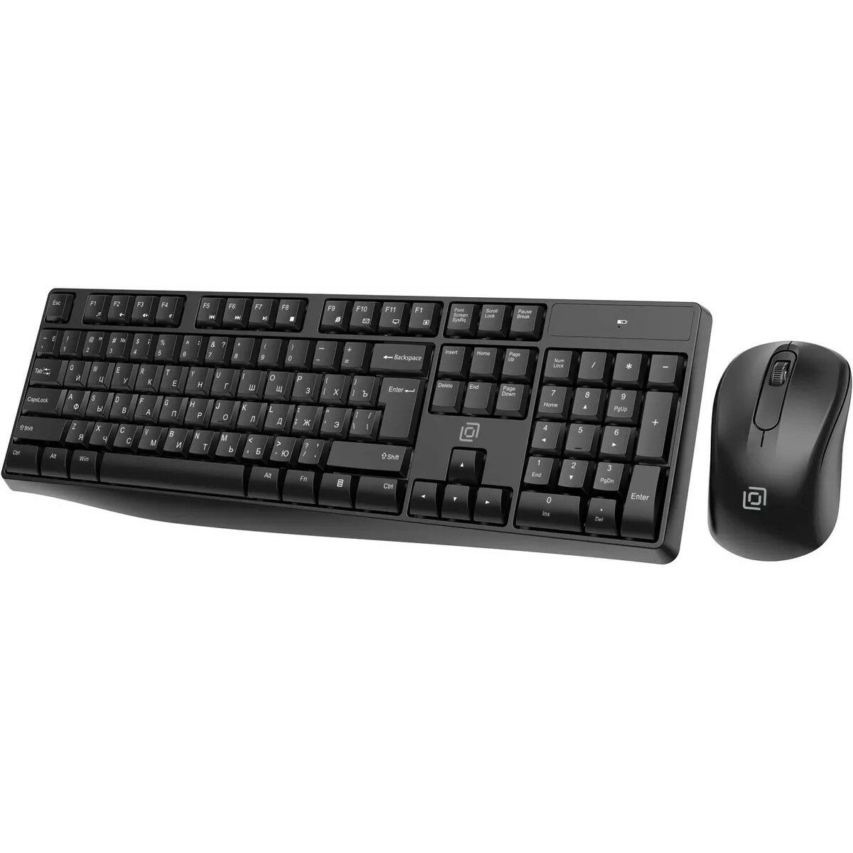 Клавиатура + мышь Oklick S260W, черный 