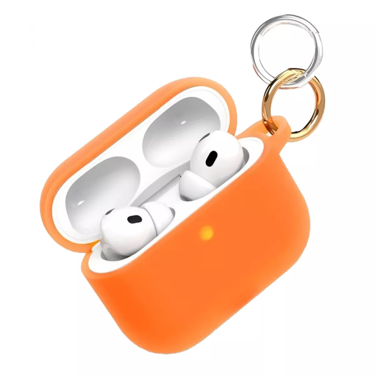 Чехол силиконовый VLP Charm Case для Apple AirPods Pro 3 (Цвет: Orange)