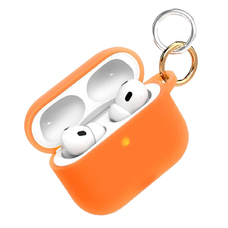 Чехол силиконовый VLP Charm Case для Apple AirPods Pro 3 (Цвет: Orange)