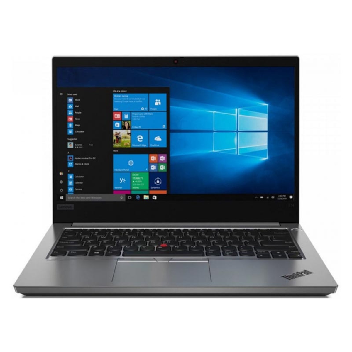 Ноутбук Lenovo ThinkPad E14-IML T Core i7 10510U / 8Gb / SSD256Gb / Intel UHD Graphics / 14 / IPS / FHD (1920x1080) / Windows 10 Professional 64 / silver / WiFi / BT / Cam