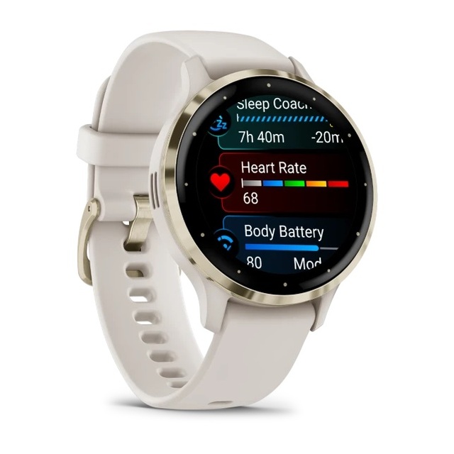 Умные часы Garmin Venu 3S (Цвет: Ivory / Soft Gold Buckle) Умные часы Garmin Venu 3S (Цвет: Ivory / Soft Gold Buckle)