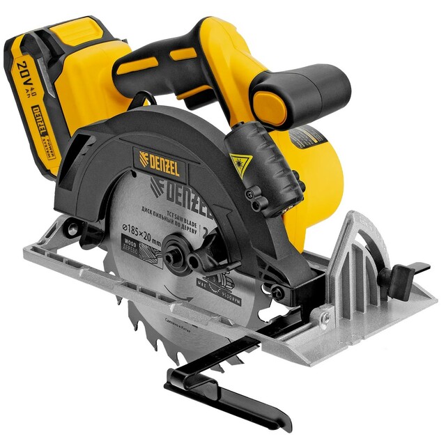 Циркулярная пила Denzel CCSH-BL-20-185 (Цвет: Yellow/Black)