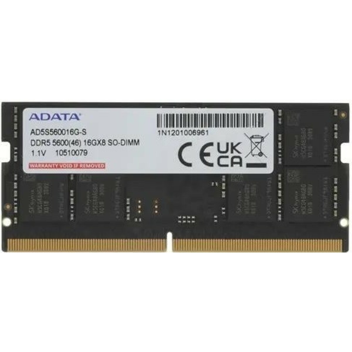 Память DDR5 16Gb 5600Mhz ADATA AD5S560016G-S 