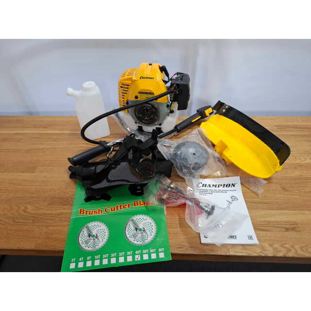 Триммер бензиновый Champion T444S-2 (2-коробки) (Цвет: Yellow / Black)