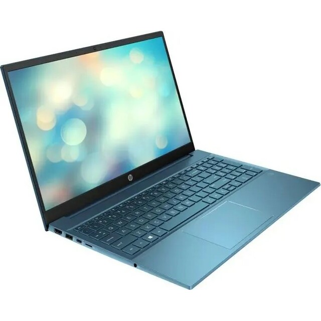 Ноутбук HP Pavilion 15-eh3048ci (AMD Ryzen 7 7730U 2Ghz/16Gb DDR4/SSD 512Gb/AMD Radeon/15.6 /IPS/FHD (1920x1080)/Free DOS/turquoise/WiFi/BT/Cam) 