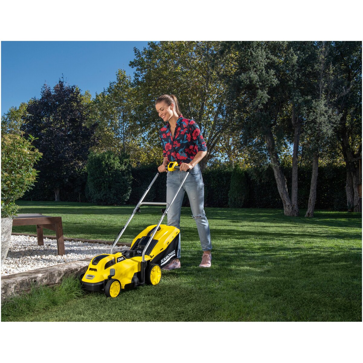Газонокосилка роторная Karcher LMO 18-36 Battery (Цвет: Yellow)