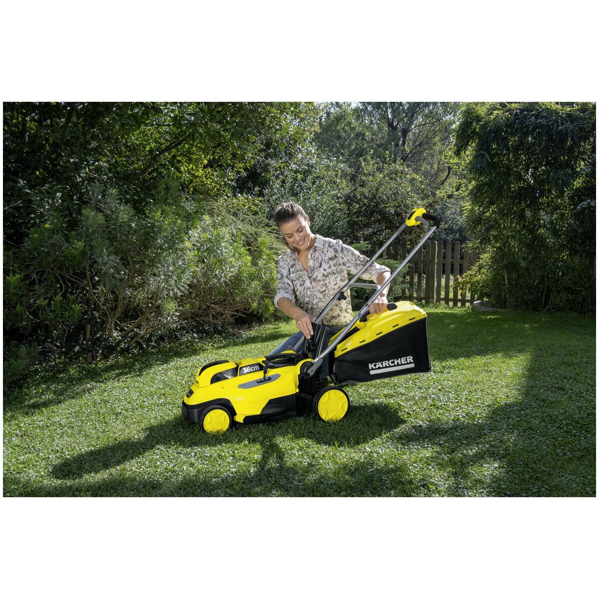 Газонокосилка роторная Karcher LMO 18-36 Battery (Цвет: Yellow)