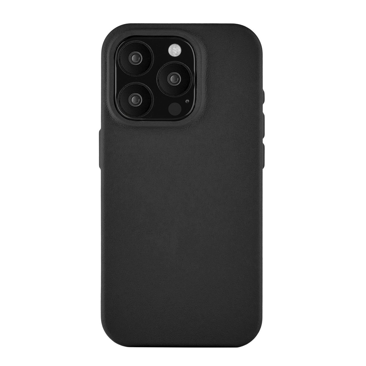 Чехол-накладка uBear Capital Leather Mag Case для смартфона Apple iPhone 15 Pro, черный