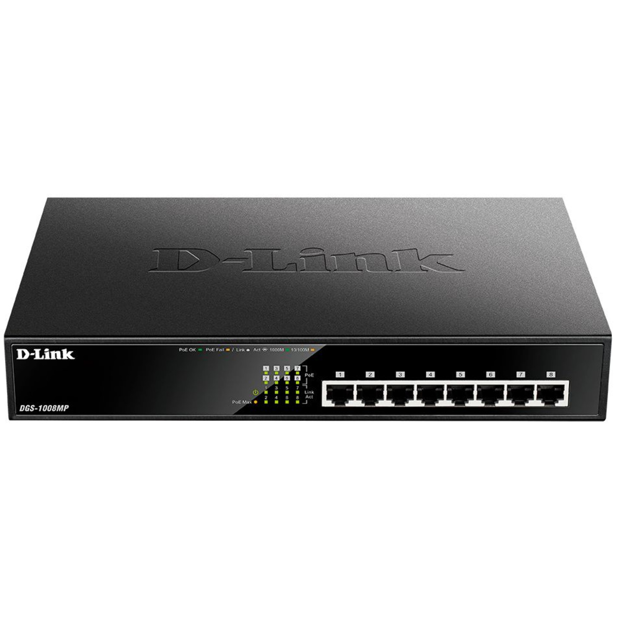 Коммутатор неуправляемый D-Link DGS-1008MP / B1A