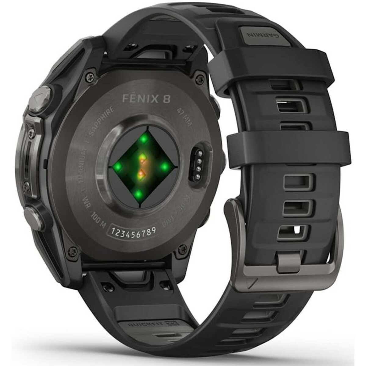 Умные часы Garmin Fenix 8 47mm Amoled Sapphire DLC (Цвет: Titanium Carbon Gray)