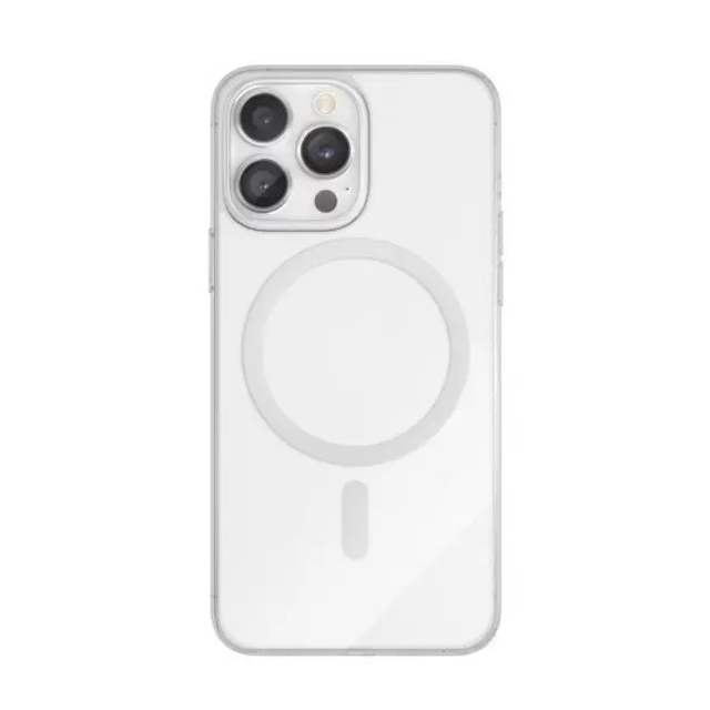 Чехол-накладка VLP Crystal Case with MagSafe для смартфона Apple iPhone 14 Pro Max (Цвет: Transparent)