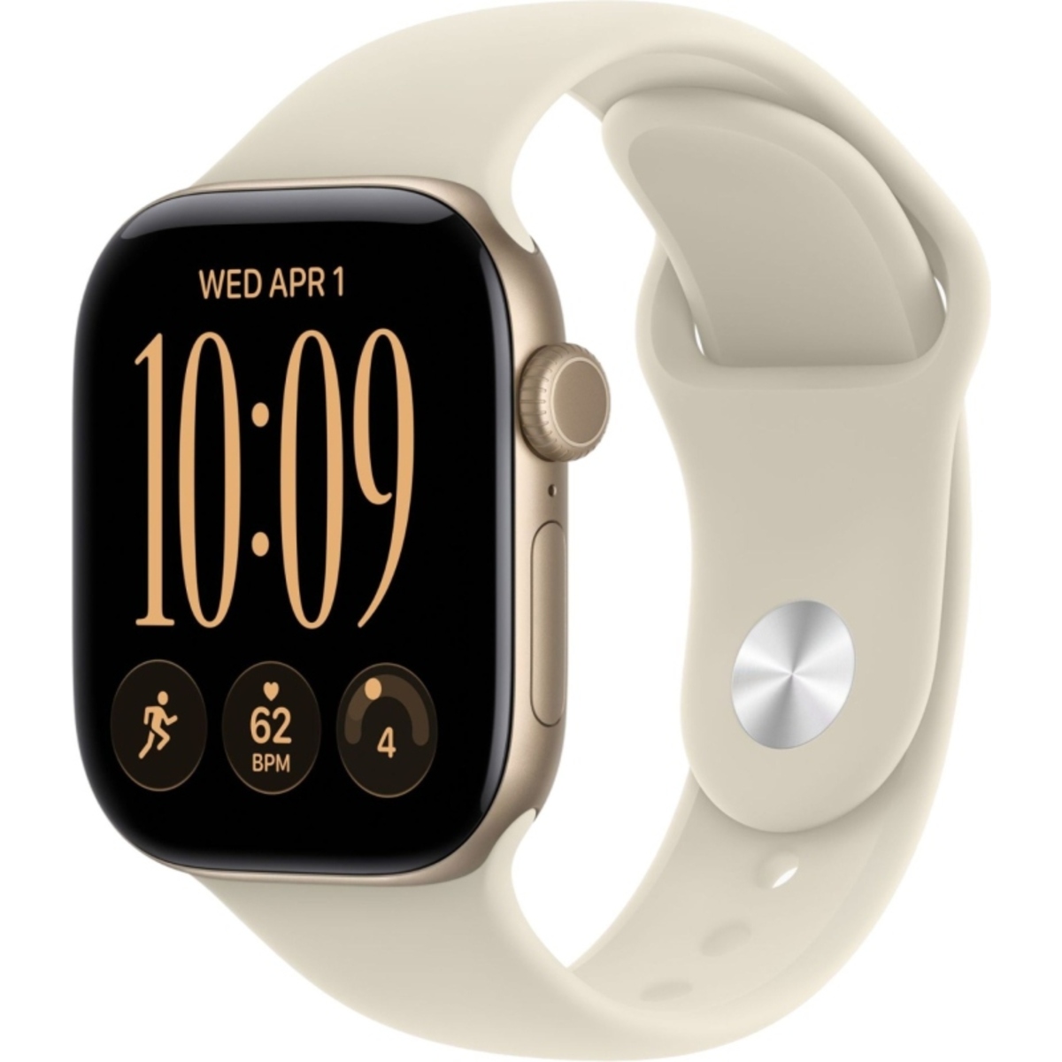 Умные часы Apple Watch Series 12 42mm Aluminium Case with Sport Band S / M (Цвет: Light Gold / Sand)
