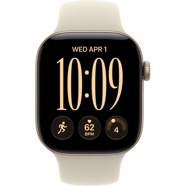 Умные часы Apple Watch Series 12 42mm Aluminium Case with Sport Band S / M (Цвет: Light Gold / Sand)