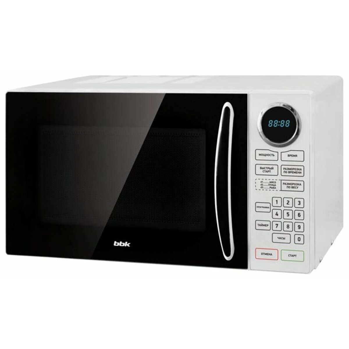 Микроволновая печь BBK 23MWS-916S/BW (Цвет: Black/White)
