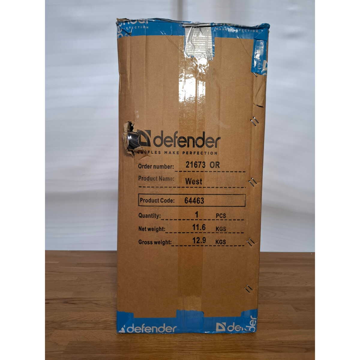 Кресло игровое Defender West (Цвет: Black / Red)