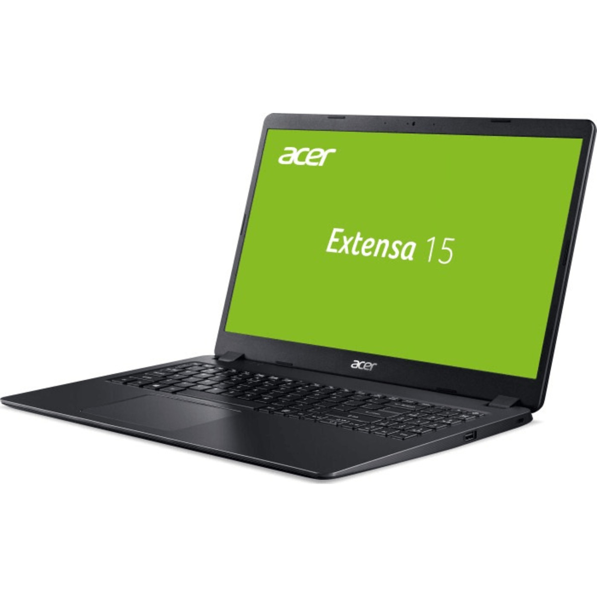 Ноутбук Acer Extensa 15 EX215-52-586W Core i5 1035G1 / 4Gb / SSD256Gb / Intel UHD Graphics / 15.6 / FHD (1920x1080) / Eshell / black / WiFi / BT / Cam