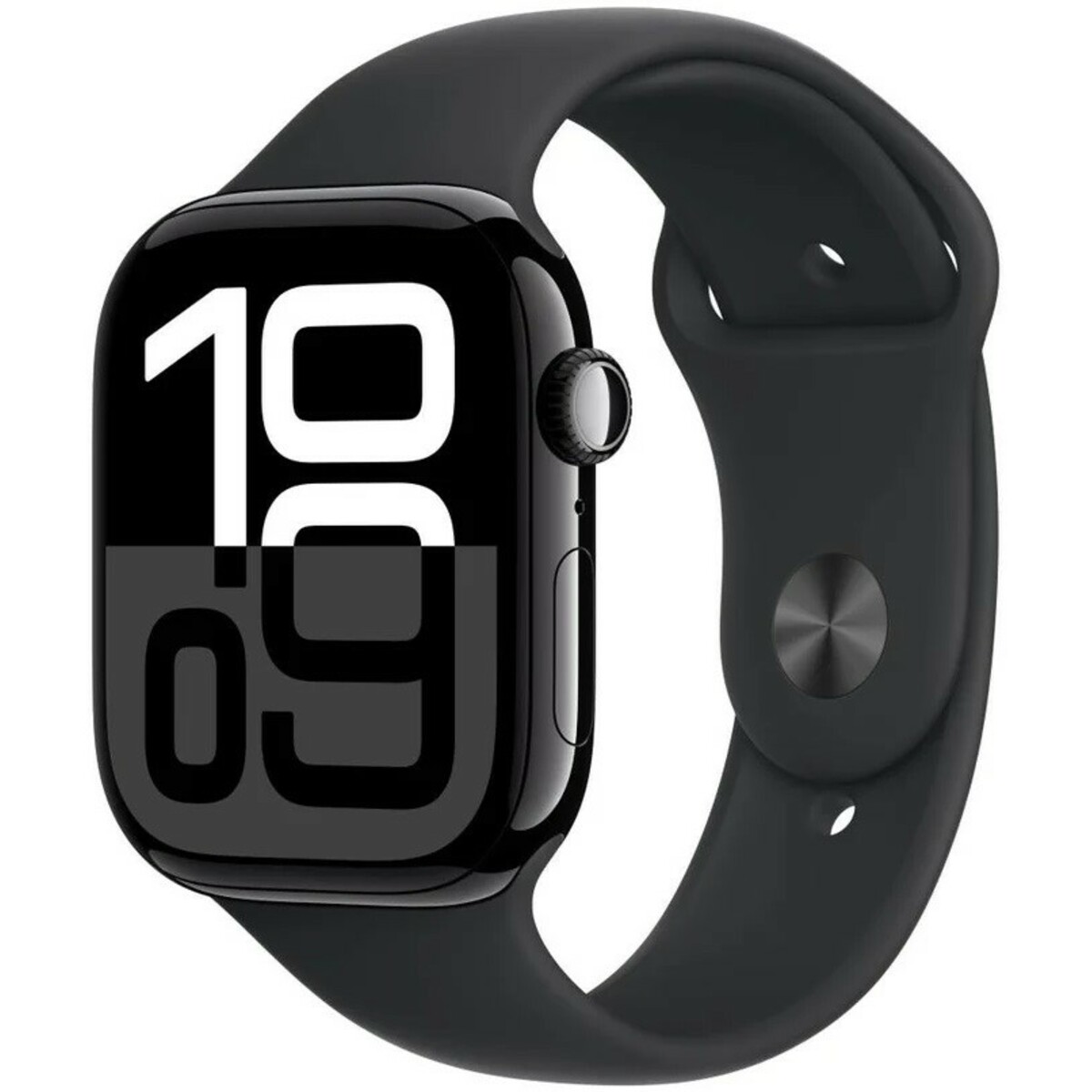 Умные часы Apple Watch Series 10 42mm Aluminum Case with Sport Band M / L (Цвет: Jet Black)