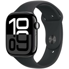 Умные часы Apple Watch Series 10 42mm Aluminum Case with Sport Band M/L (Цвет: Jet Black)