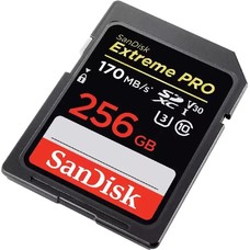 Карта памяти SanDisk Extreme PRO 256GB SDXC UHS-I (Цвет: Black)