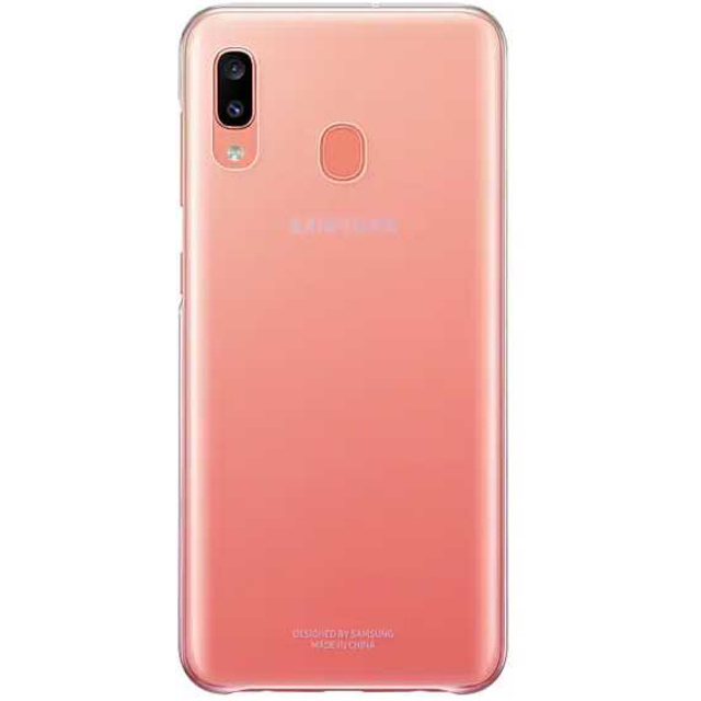 Чехол-накладка Samsung Gradation Cover для смартфона Samsung Galaxy A20 (Цвет: Pink)