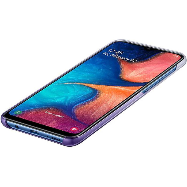 Чехол-накладка Samsung Gradation Cover для смартфона Samsung Galaxy A20 (Цвет: Violet)