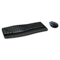 Клавиатура + мышь Microsoft Sculpt Comfort Desktop (Цвет: Black/Blue)