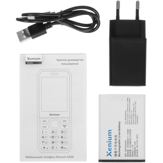 Мобильный телефон Philips Xenium X300 (Цвет: Black / Orange)