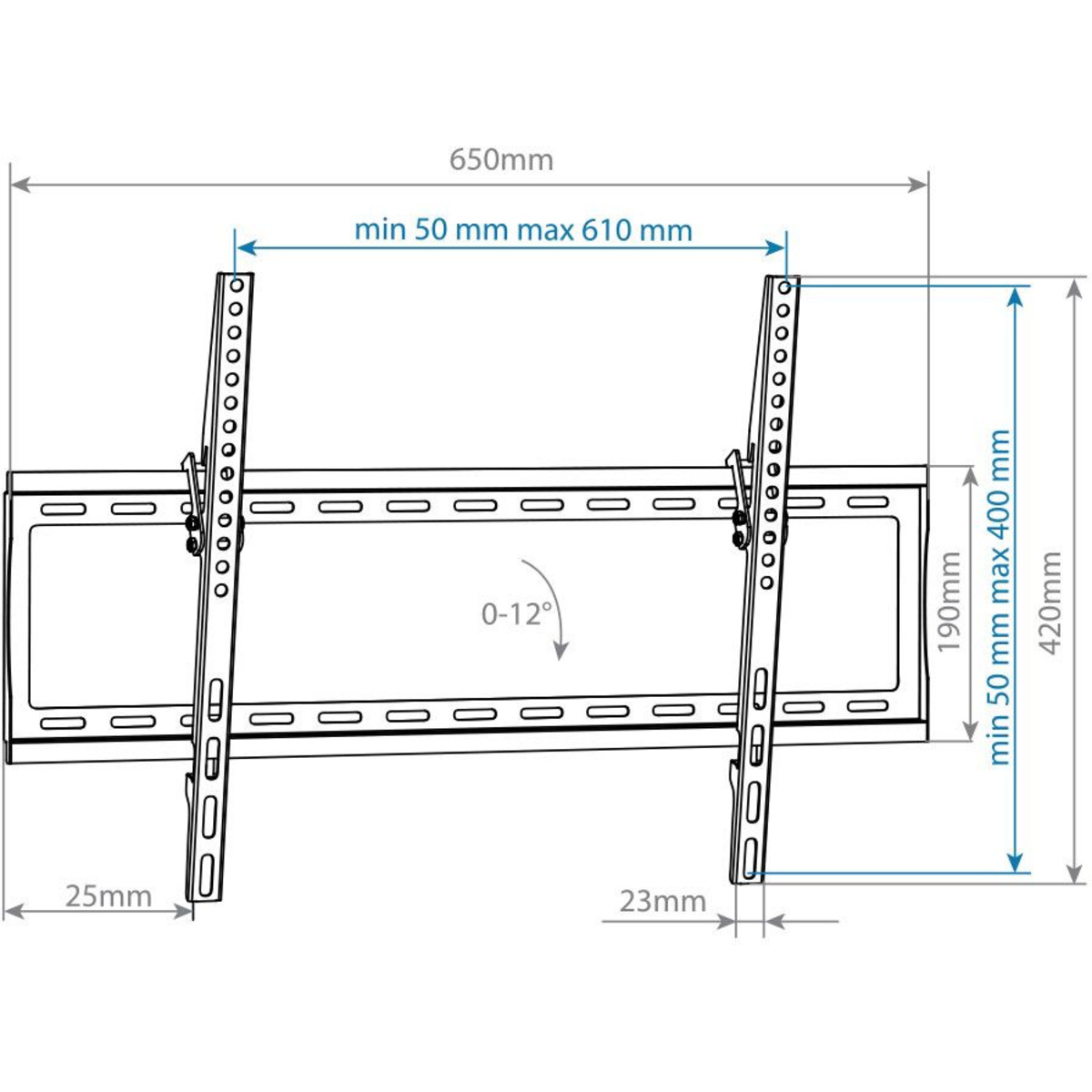 Кронштейн настенный Arm Media Steel-2 new, черный